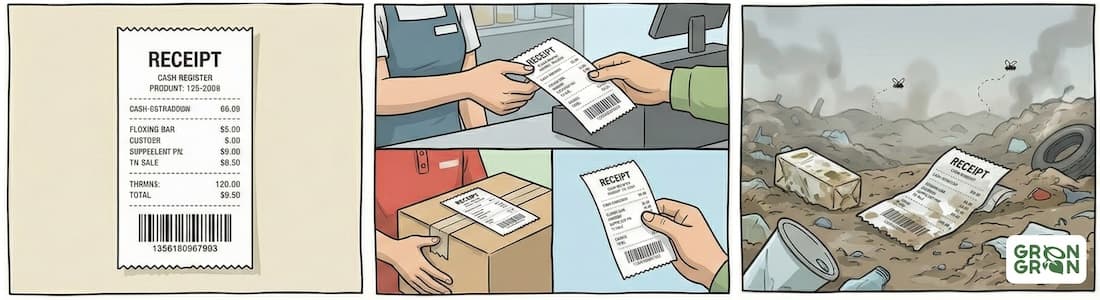 Receipts and thermal paper